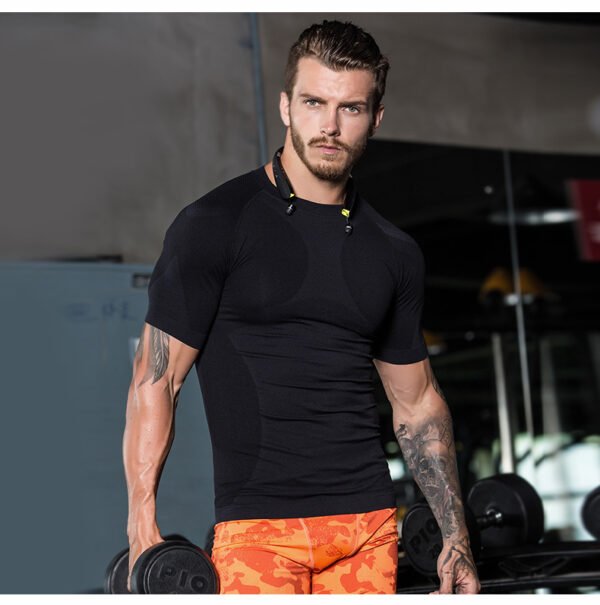 ⁦Men's Compression Workout T-Shirt MMO001⁩ - الصورة ⁦2⁩