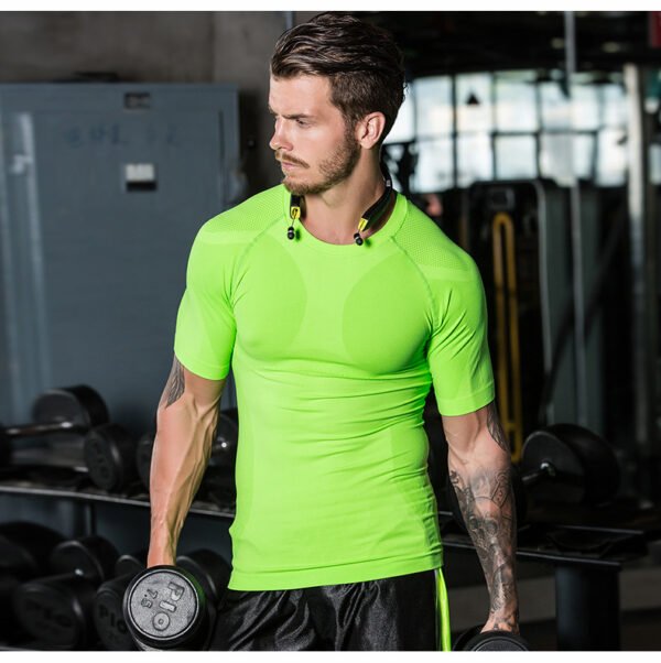 ⁦Men's Compression Workout T-Shirt MMO001⁩ - الصورة ⁦3⁩