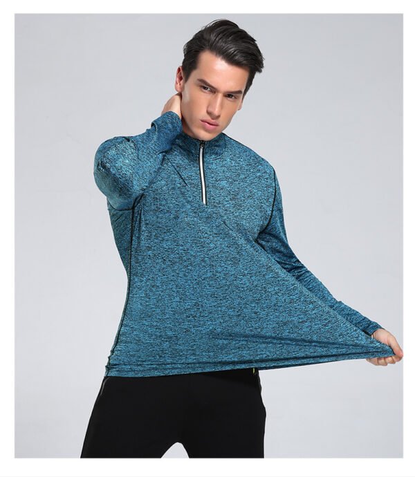 Men's Premium Half-Zip Workout Top MMO002