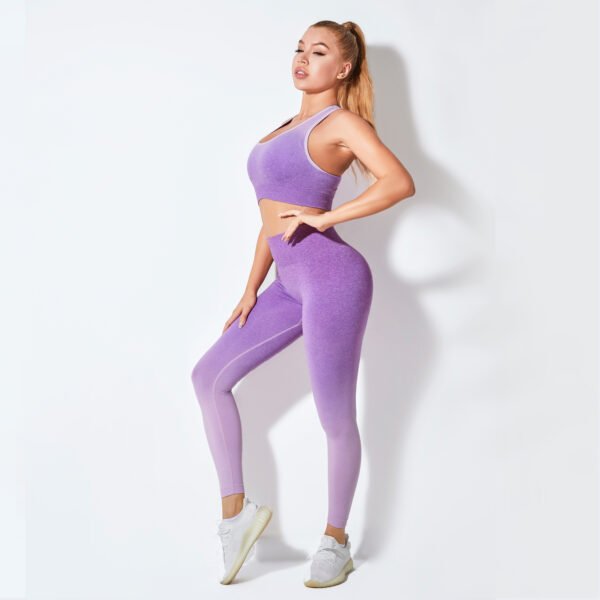 Seamless Dip-Dye Yoga-Sports Set Collection MMT001 – Bild 3