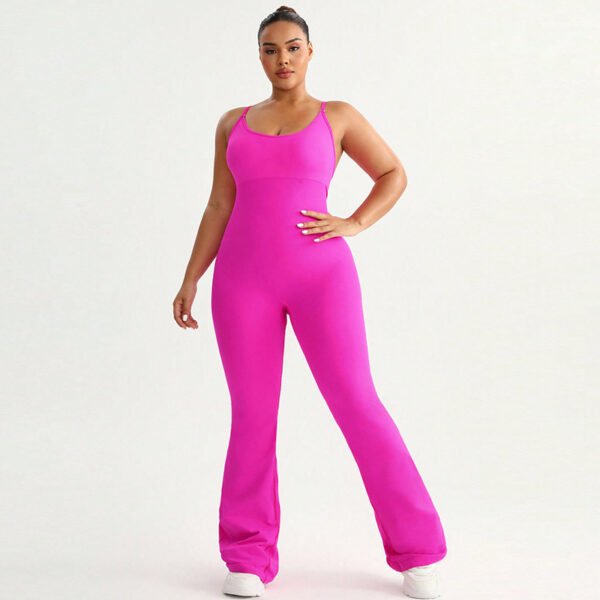 Seamless Plus-Size Wide-Leg Jumpsuit YSP001 - Image 4