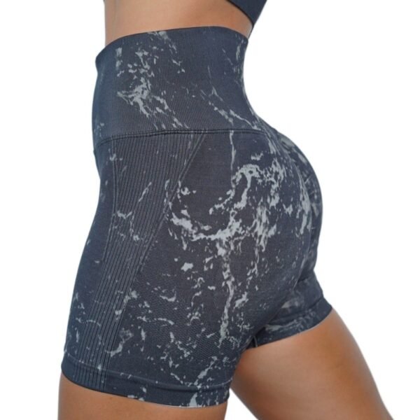 Seamless Marbled Tie-Dye Athletic Shorts YTZ001 – Bild 5