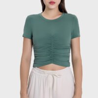 Women's Cropped Ruched Tops FYD003 – Bild 5