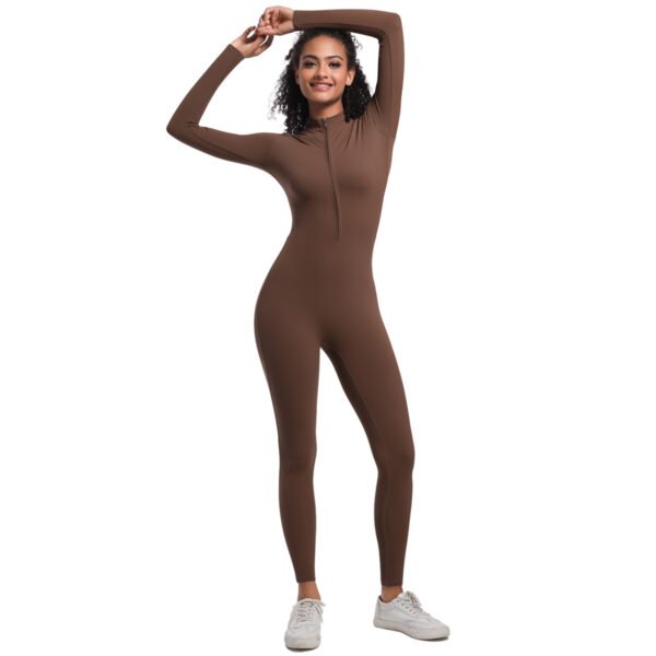 Seamless Zip-Front Long-Sleeve Bodysuit YSKFJ001 – Bild 6