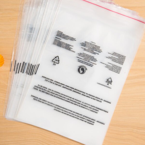 Polybag with warning words BA-2