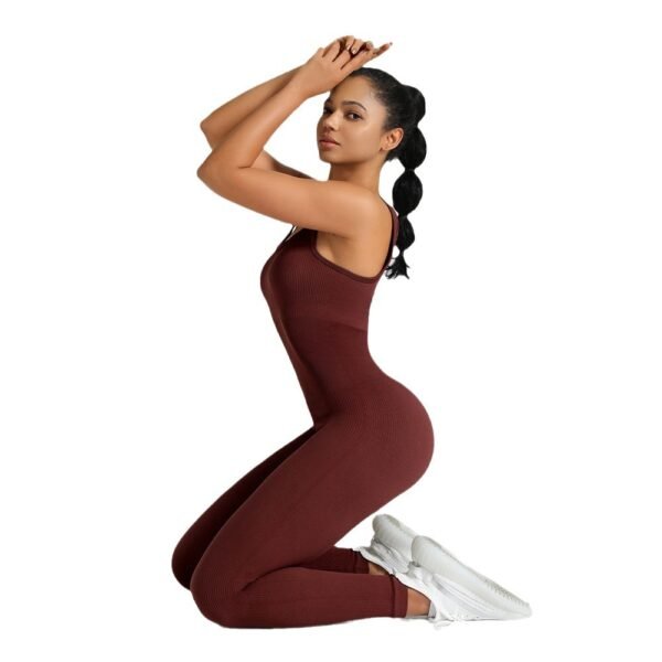 Seamless Ribbed Jumpsuit SZJ007 - Imagen 3