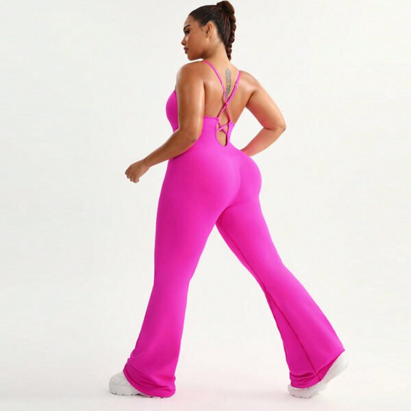 Seamless Plus-Size Wide-Leg Jumpsuit YSP001 - Image 2