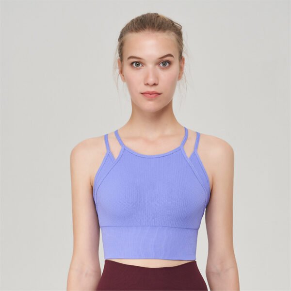 Seamless Sports Halter Bra with Multi-Strap Back Design BCW001 – Bild 2