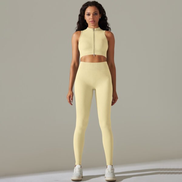 Seamless Zip-Up Yoga Sports Set MMT008 – Bild 2