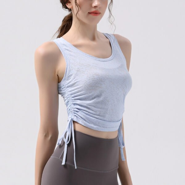 Women's Tie-Side Crop Tank Tops FYB005 - Imagen 2