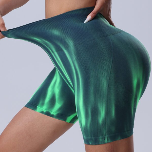 Seamless Aurora Pattern Tie-Dye Athletic Shorts SZZ001 – Bild 2
