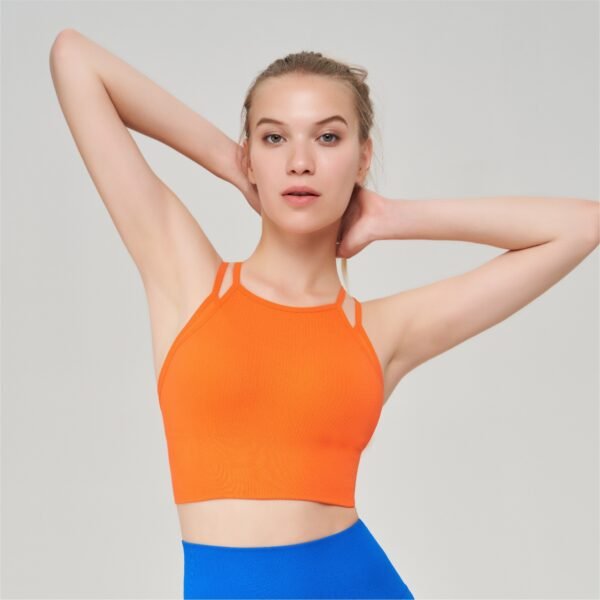 Seamless Sports Halter Bra with Multi-Strap Back Design BCW001 – Bild 3