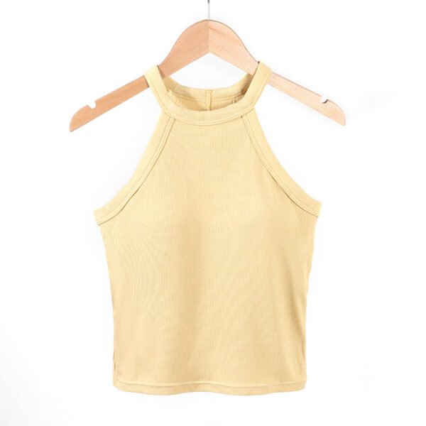 Women's High-Neck Sleeveless Ribbed Tank Tops FYB003 – Bild 3