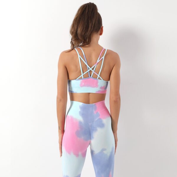 Seamless Multicolor Printed Yoga-Sports Set MMT005 – Image 2