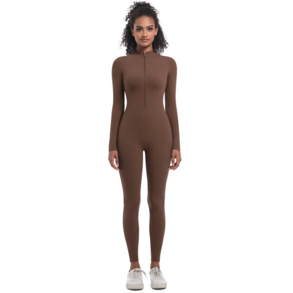 Seamless Zip-Front Long-Sleeve Bodysuit YSKFJ001 – Bild 2
