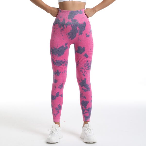 Seamless Tie-Dye Athletic Leggings MML001 - Imagen 3