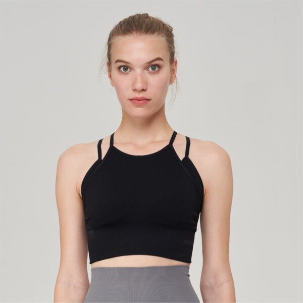 Seamless Sports Halter Bra with Multi-Strap Back Design BCW001 – Bild 4