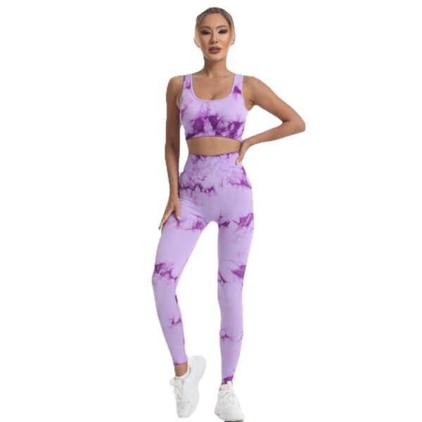 Seamless Tie-Dye Athletic Leggings MML002 – Bild 3