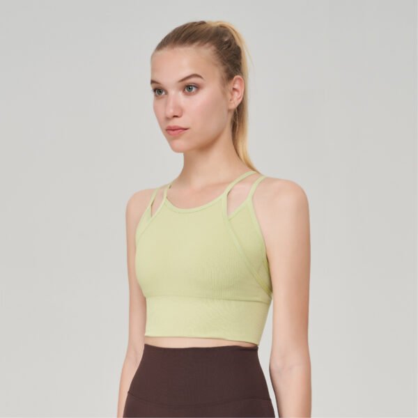 Seamless Sports Halter Bra with Multi-Strap Back Design BCW001 – Bild 5