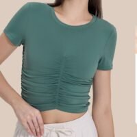 Women's Cropped Ruched Tops FYD003 – Bild 2