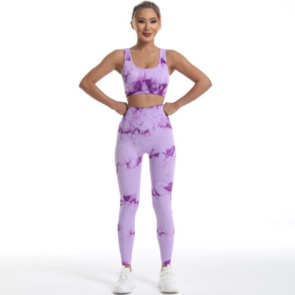 Seamless Tie-Dye Athletic Leggings MML002 – Bild 2