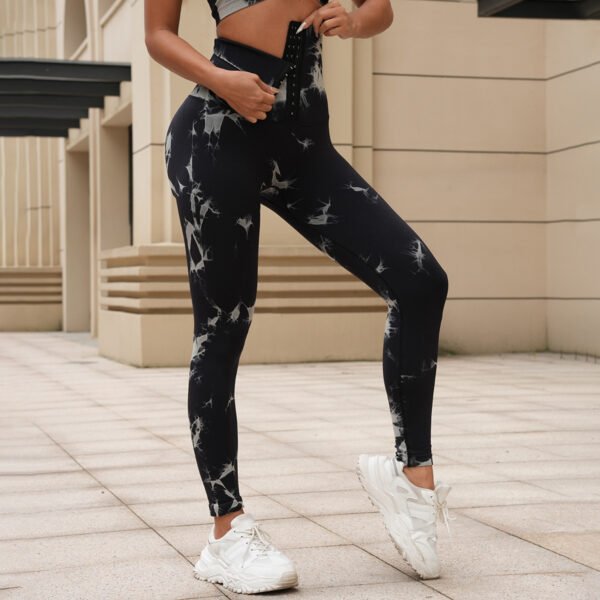 High-Waisted Tie-Dyed Leggings SZS002 – Bild 2