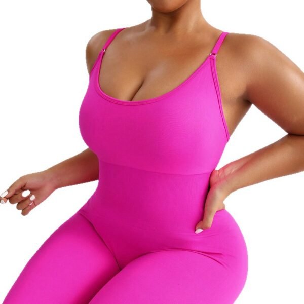 Seamless Plus-Size Wide-Leg Jumpsuit YSP001 - Image 3