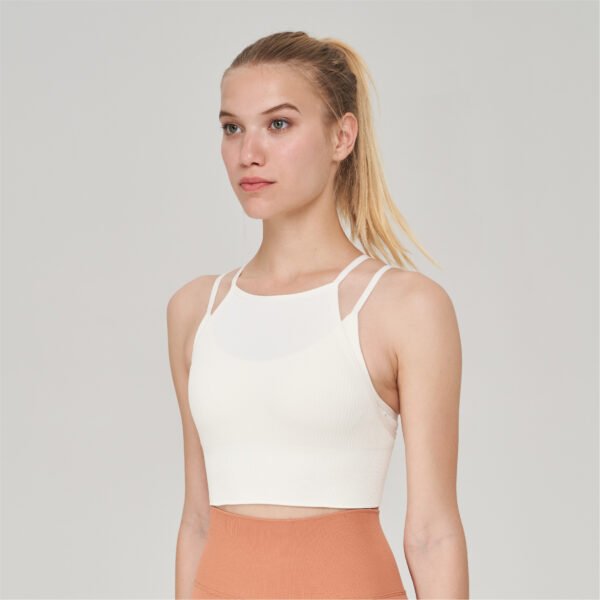 Seamless Sports Halter Bra with Multi-Strap Back Design BCW001 – Bild 6