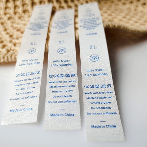 PEEL OFF CARE LABEL