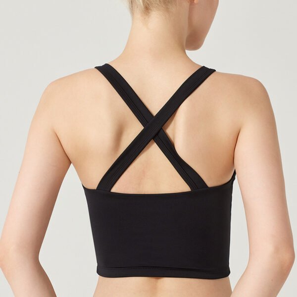 Women's V-Neck Button Sports Bras & Crop Tops FYB004 - Imagen 3